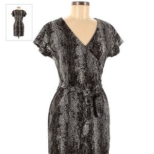 REBEL SUGAR Snake Print Mini Dress - Tie Front or Back